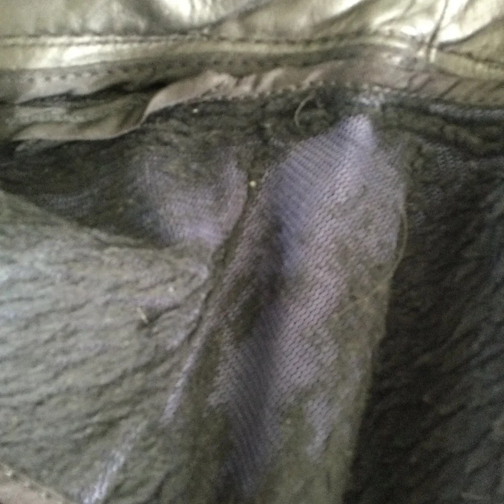 Excelled Black Leather Jacket,‎ Vintage, 42R,
